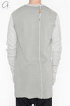BORIS BIDJAN SABERI Long Sleeve T-Shirt AW22 LS1.2 RF FTN00001+FTJ00001 Light Gray PBBS23 4